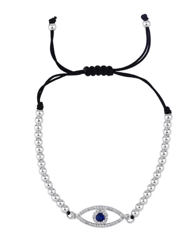 Sterling Silver and cubic Zirconia Evil Eye